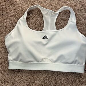 Adidas Women's racer back White sports bra